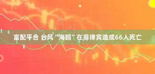 富配平台 台风“海鸥”在菲律宾造成66人死亡